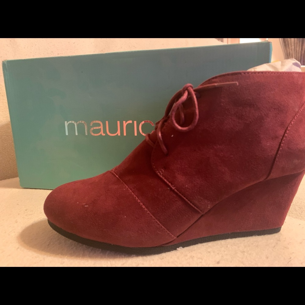Maurices lace up wedges